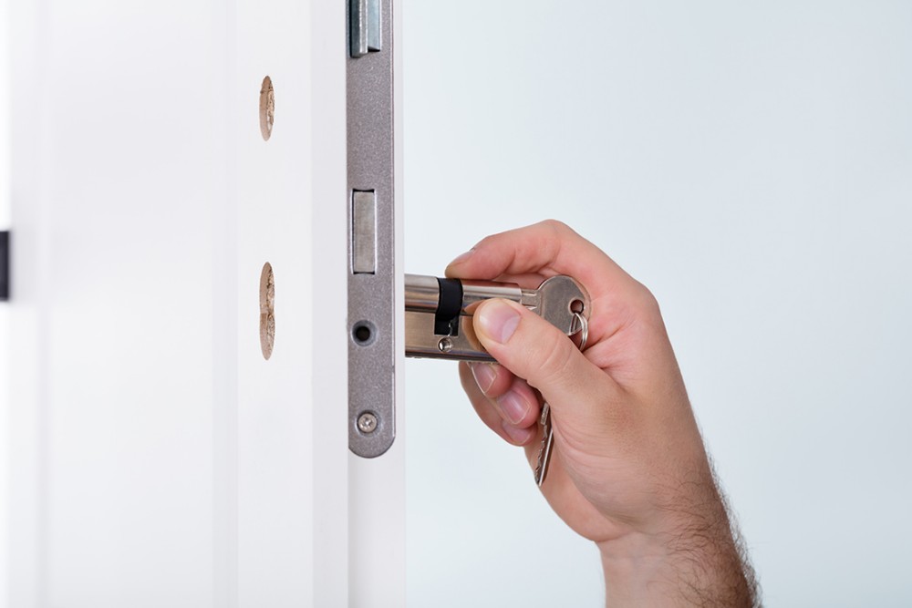 Installation de cylindre de sécurité